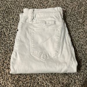 High Waisted White Wishlist Jeans -Size Large